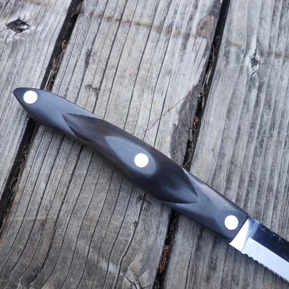 CUTCO 6-3/4" Petite Carver - Dark Brown Classic Handle- # 1729 - Picture 10 of 13